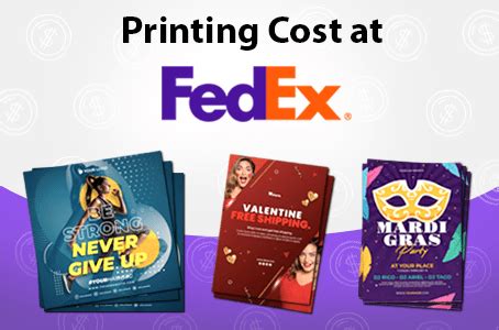 standard paper or 100 lb. . Fedex printing cost
